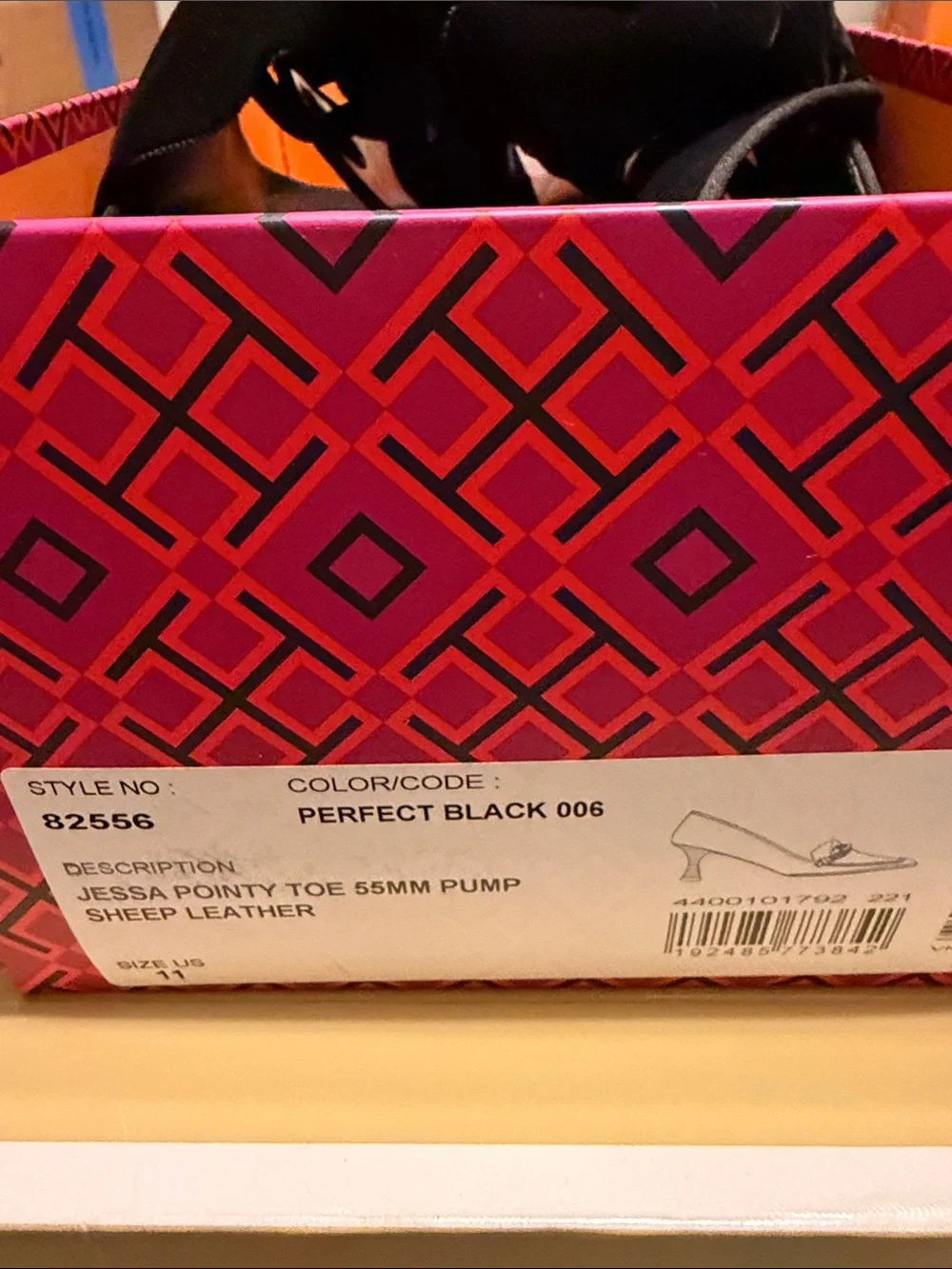Tory Burch Black Pointed-Toe Velvet Bow Mules
